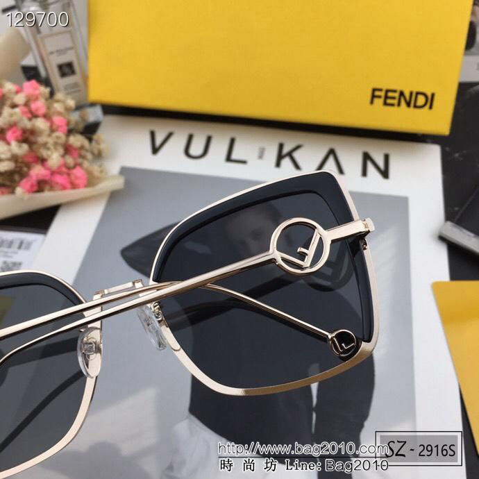 FENDI芬迪 寶麗來樹脂偏光鏡片 TR90鏡架 2019新款太陽鏡 遮擋有害光線防輻射 2916S  lly1572